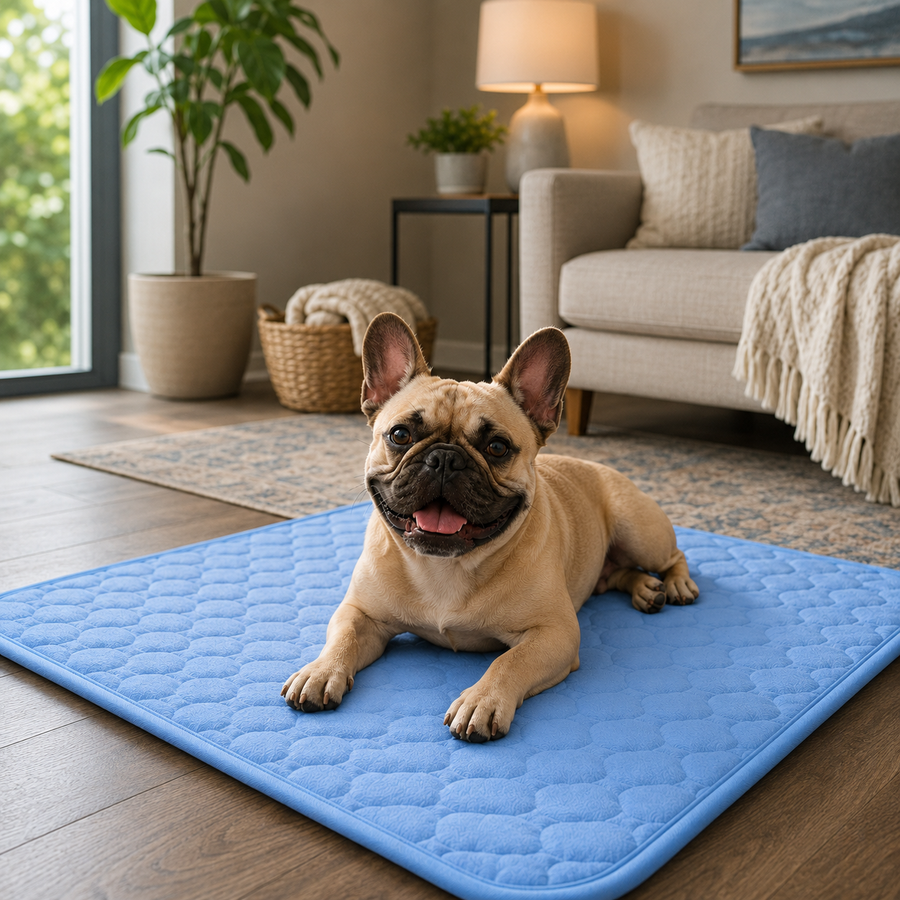 Folded cooling mat